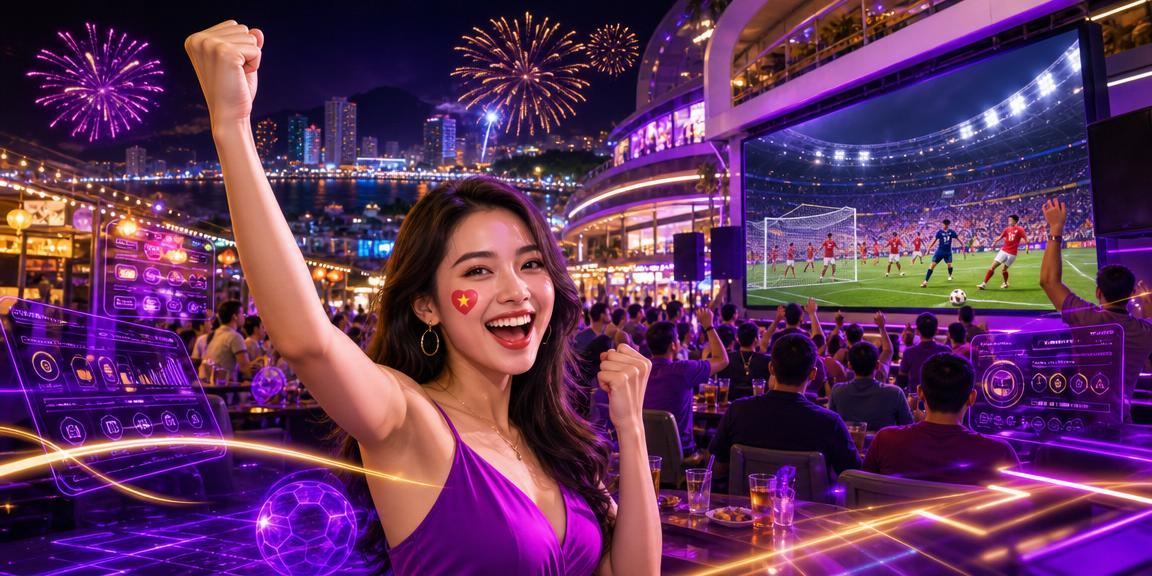 Cổ động viên esports theo dõi giải đấu ban đêm tại chợ đêm Nha Trang